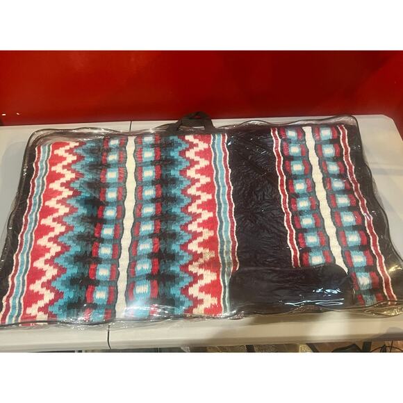 Show Stoppin Ranch Show Pad 34x38.5 Red, Turquoise, Black Horse Western - Picture 1 of 10